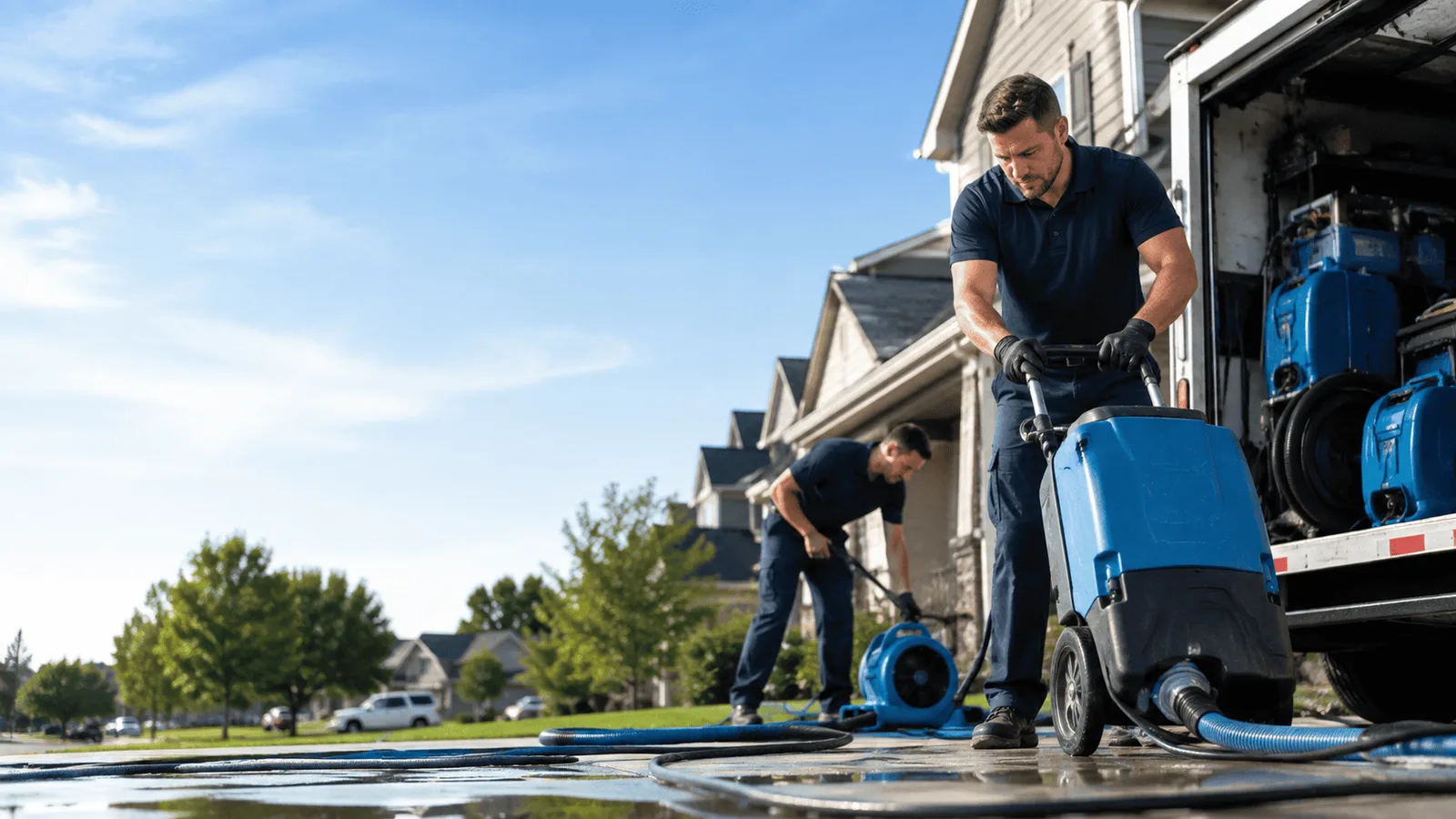Dehumidification being performed in Santa Teresa, NM
